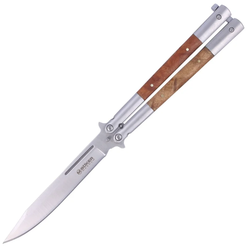 Nóż motylek Böker Magnum Balisong Wood Large (06EX405) Popularny