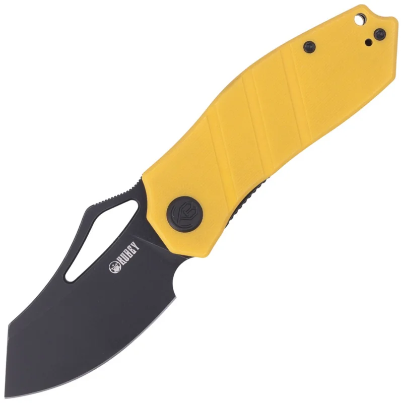 Tylko do końca tygodnia Nóż składany Kubey Ceyx Yellow G10, Darkwashed D2 (KU335C)