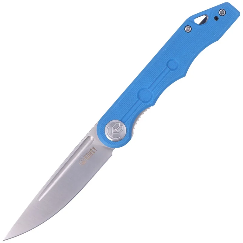 Nóż składany Kubey Mizo, Blue G10, Satin 14C28N by Tiguass (KU2101B) Okazja