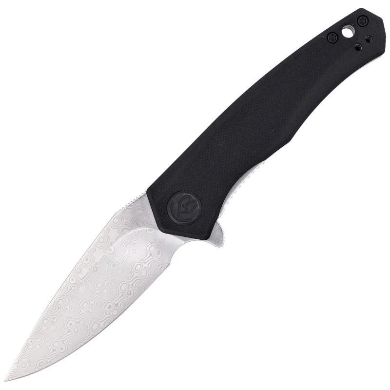 Ostatnia szansa Kubey Knife Cadmus Black G10, Damascus by Max (KU055E)
