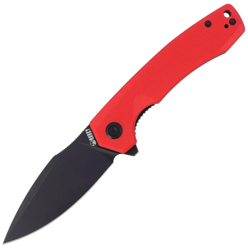 Nowość Nóż składany Kubey Knife Calyce, Red G10, Dark Stonewash D2 (KU901F)