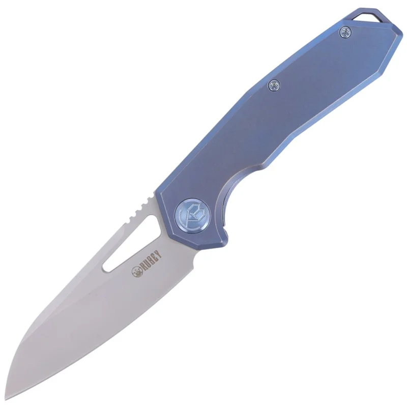 Nóż składany Kubey Vagrant Blue Titanium, Sandblasted CPM S30V by Maksim Tkachuk (KB284B) Najlepsza cena