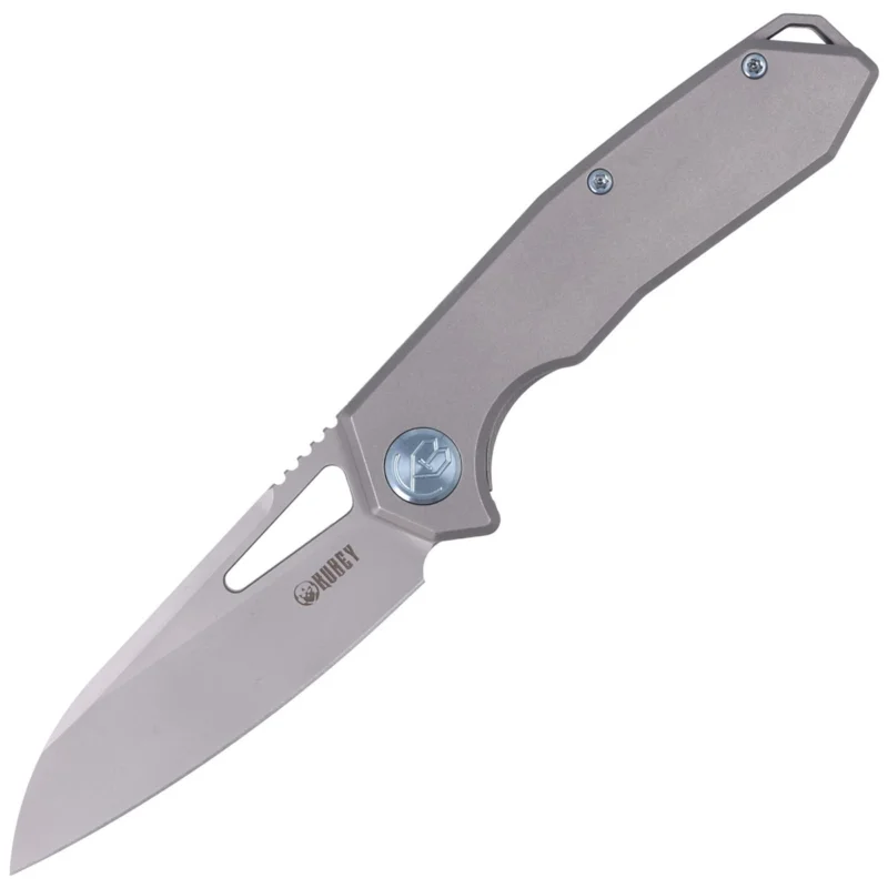 Ograniczona ilość Nóż składany Kubey Vagrant Gray Titanium, Sandblasted CPM S30V by Maksim Tkachuk (KB284A)
