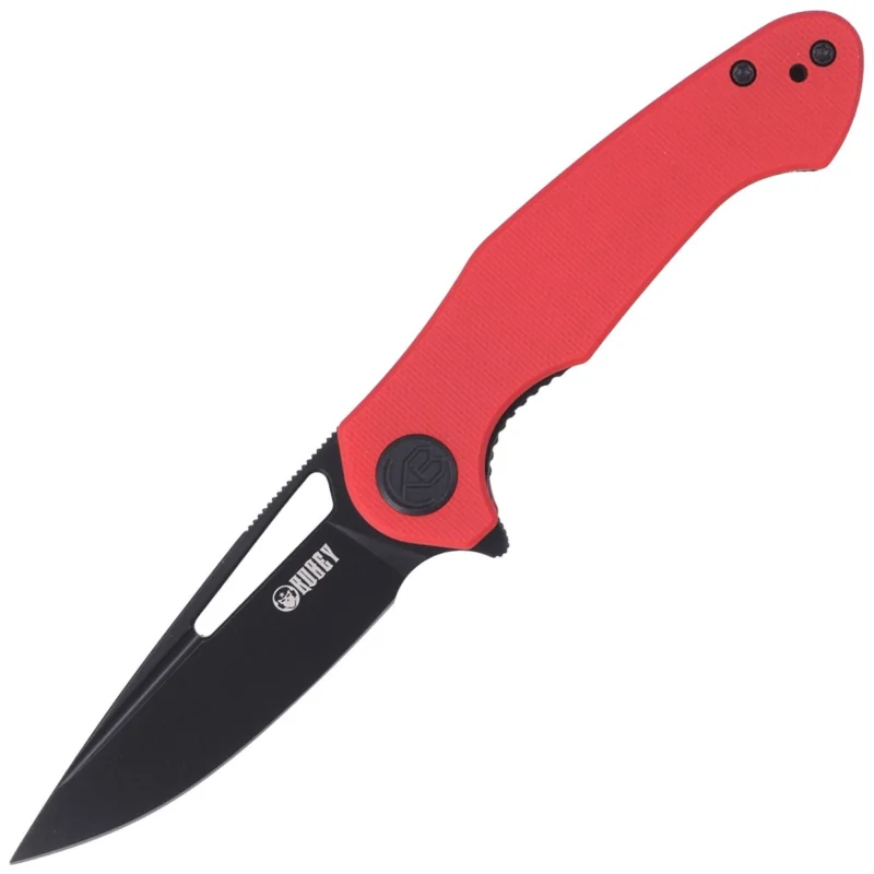 Najlepsza cena Kubey Knife Dugu Red G10, Dark Stonewashed 14C28N (KU210F)