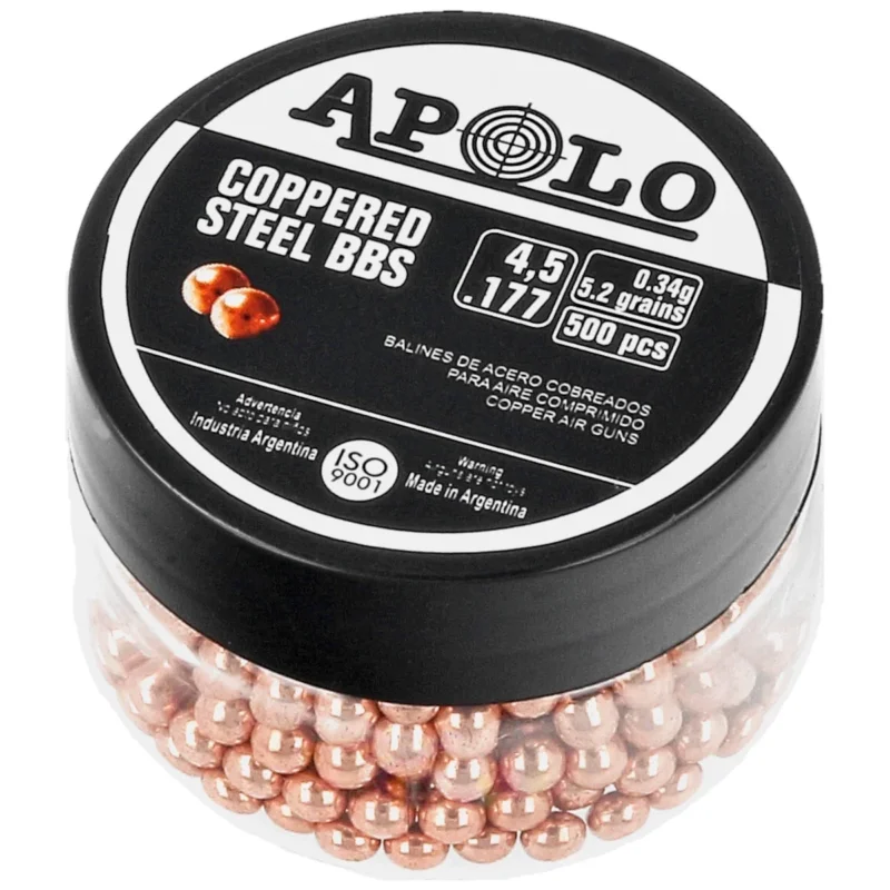 Apolo Copper Steel BBs .177 / 4.5 mm, 500 pcs (19983) Super okazja