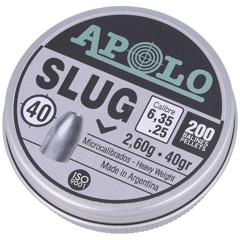 Oferta Śrut Apolo Slug 40 6.35 mm, 200 szt. 2.60g/40.0gr (19304)