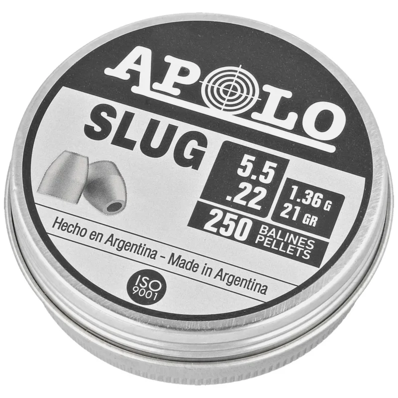 Ostatnia szansa Apolo Slug 21 AirGun Pellets .22/5.5 mm, 250 pcs 1.36g/21.0gr (19300)
