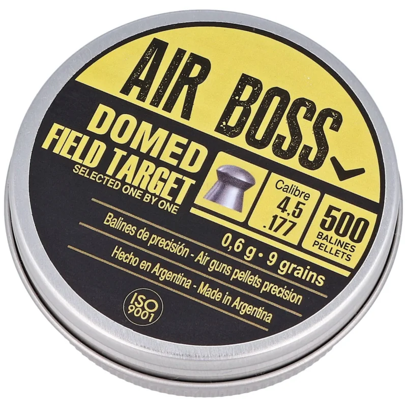 Ostatnie sztuki Apolo Air Boss Domed Field TargetAirGun Pellets .177/4.52 mm, 500 pcs 0.60g/9.0gr (30202-2)