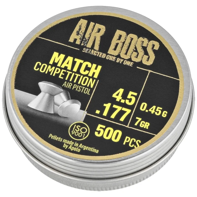 Łatwy zwrot Śrut Apolo Air Boss Match Competition Air Pistol 4.5 mm, 500 szt. 045g/7.0gr (30303)