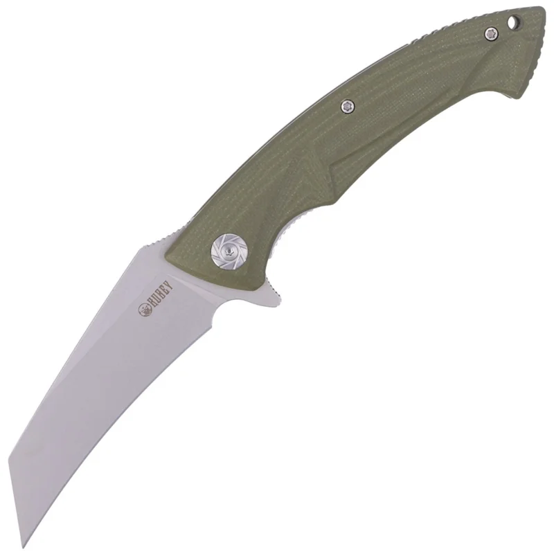 Super okazja Nóż składany Kubey Anteater OD Green G10, Sandblasted D2 (KU212B)