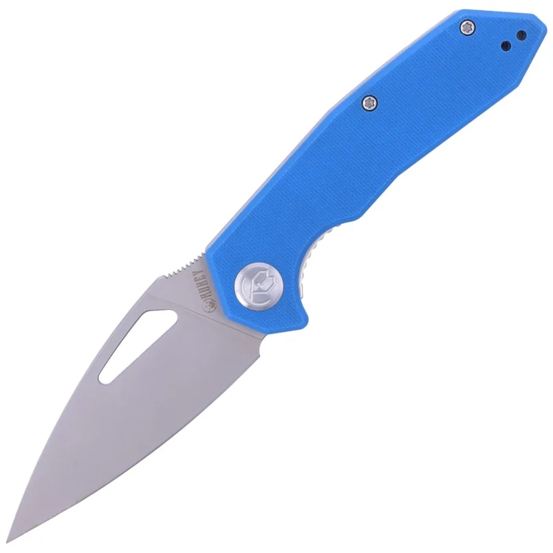 Okazja Kubey Knife Coeus Blue G10, Bead Blasted D2 (KU122B)