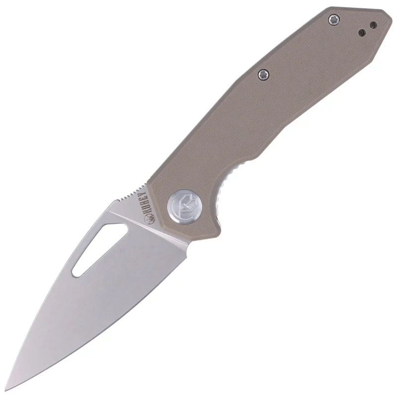 Kubey Knife Coeus Tan G10, Bead Blasted D2 (KU122C) Obniżka ceny