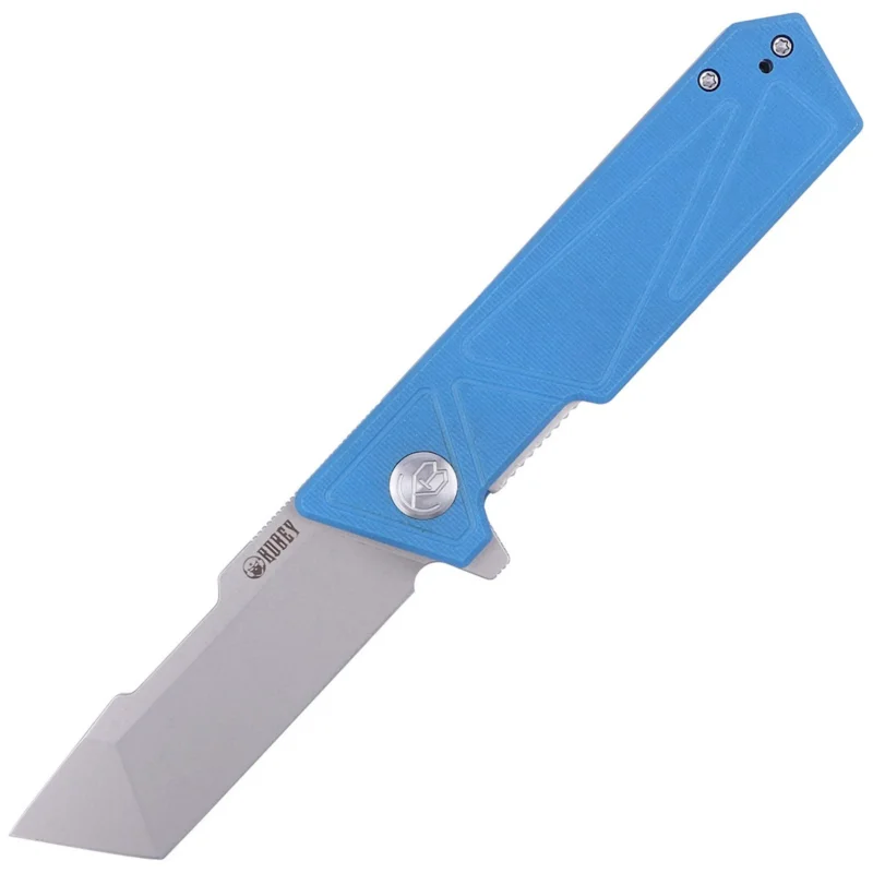 Szybka dostawa Nóż składany Kubey Avenger Outdoor KU104C Blue G10, Bead Blasted D2