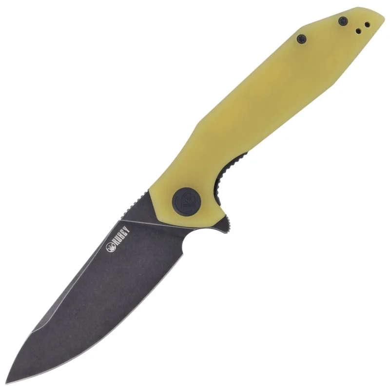 Ostatnia szansa Nóż składany Kubey Nova LL KU117C Yellow G10, Black Stonewashed D2