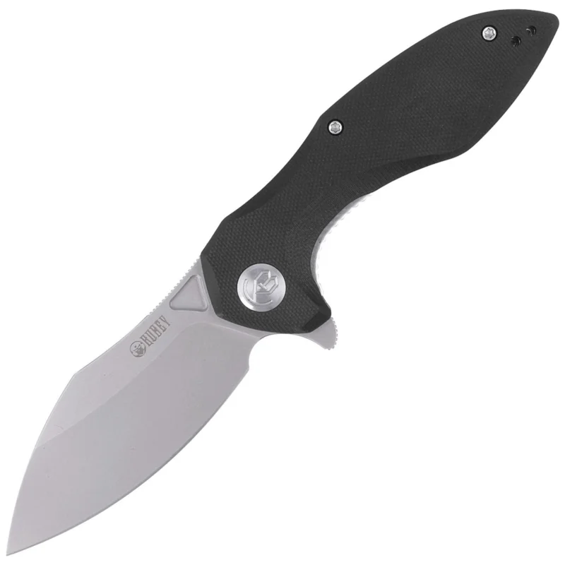 Nóż składany Kubey Noble Black G10, Bead Blasted D2 (KU236A) Darmowy zwrot