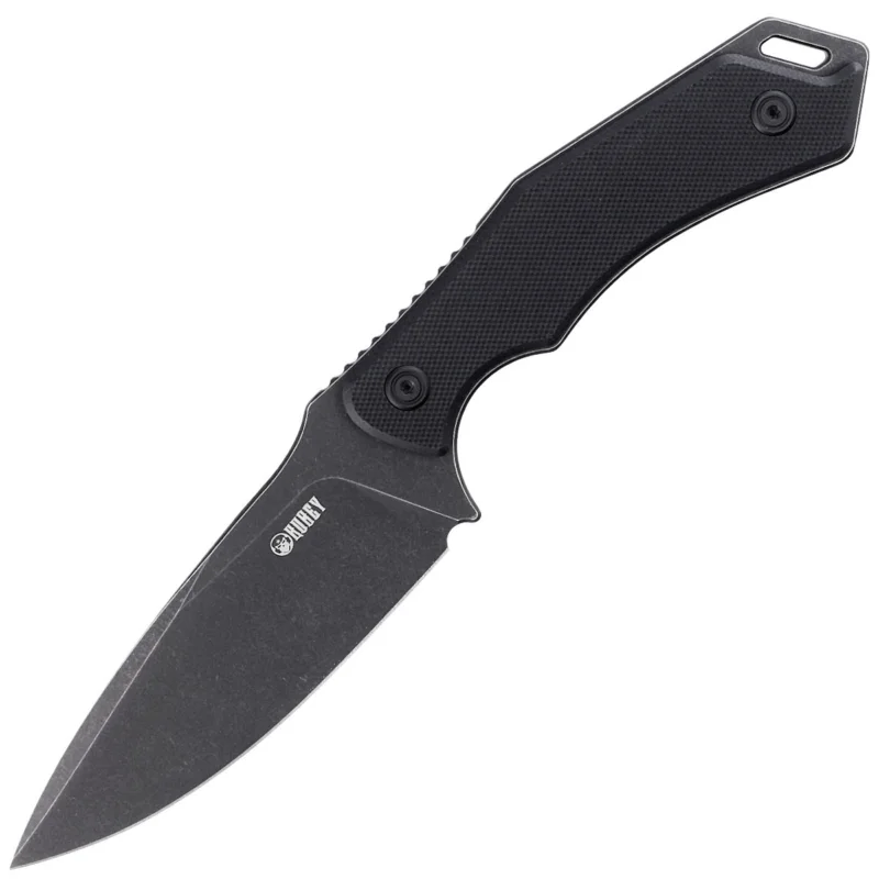 Kubey Knife Orthodox, Black G10, Dark Stonewashed 14C28N by Alexander Popoldnev (KU2108B) Oferta