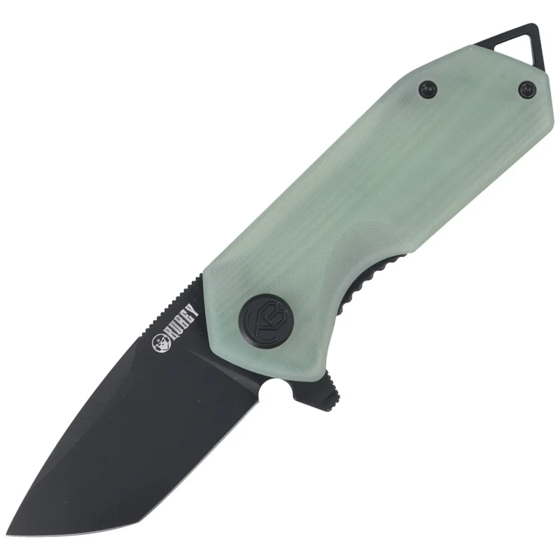 Kubey Campe KU203I Knife Jade G10, Dark Stonewashed D2 Popularny
