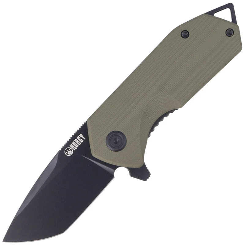 Ograniczona ilość Kubey Campe KU203H Knife Green G10, Dark Stonewashed D2