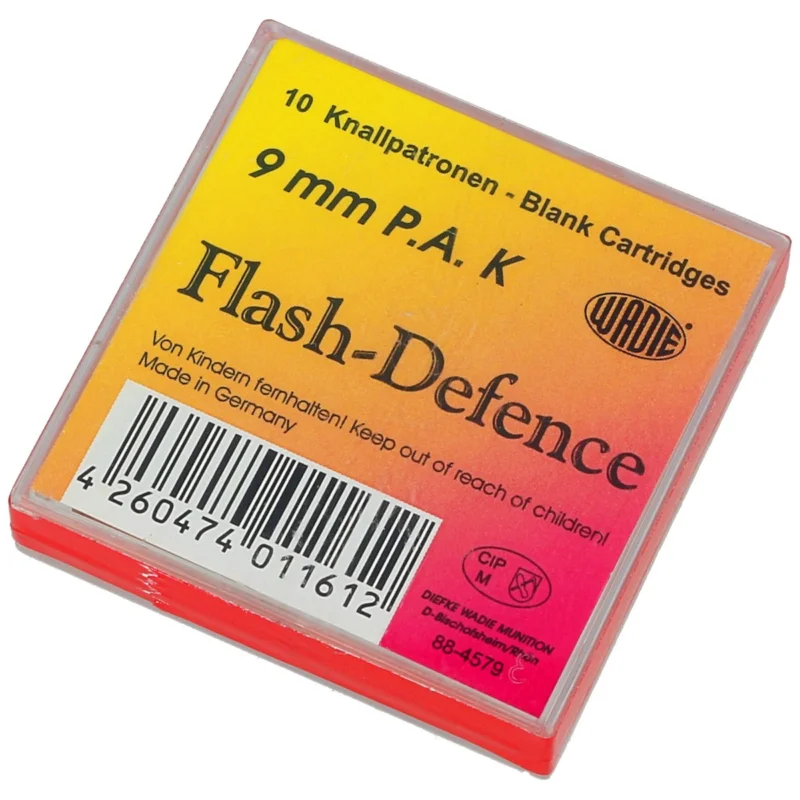 Zamów dziś WADIE Flash-Defence 9mm P pistol bang ammunition.A. 10pcs (845001)