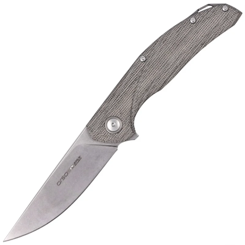 Obniżka ceny Nóż składany Viper Orso 2 Green Canvas Micarta, Stonewashed Lohmann LO-QPM20-4 by Jens Ansø (V5998CG)