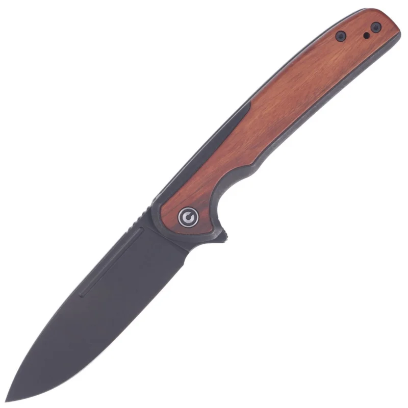 Nóż składany CIVIVI Voltaic Stainless / Cuibourtia Wood, Black Stonewashed 14C28N (C20060-1) Wyprzedaż