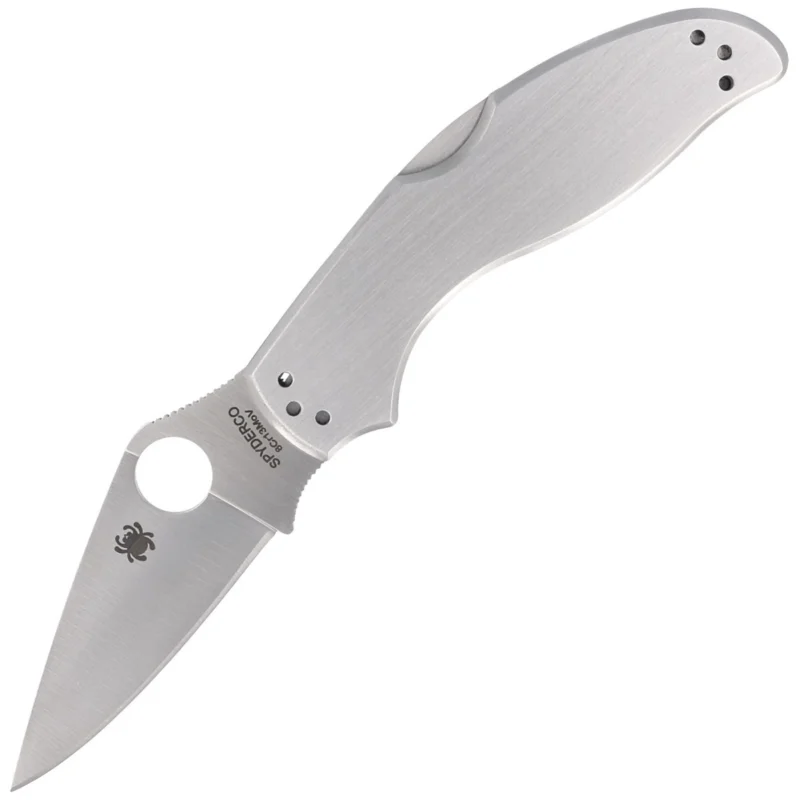 Oferta limitowana Nóż składany Spyderco UpTern Stainless, Plain 8Cr13MoV (C261P)
