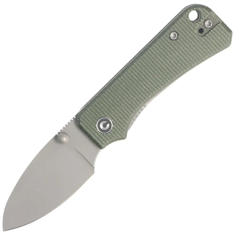 Nie przegap CIVIVI Knife Baby Banter Green Micarta, Gray Stonewashed by Ben Petersen (C19068SB-1)