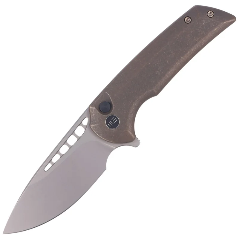 Cena promocyjna WE Knife Mini Malice Bronze Titanium, Silver Bead Blasted CPM 20CV by Ferrum Forge (WE054BL-4)