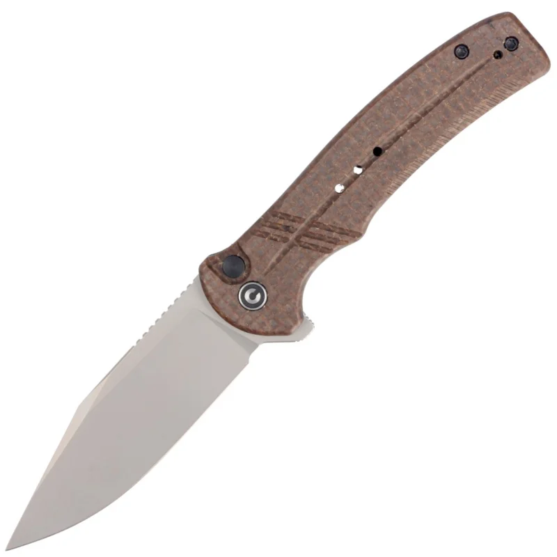 Nóż składany CIVIVI Cogent Brown Micarta, Silver Bead Blasted 14C28N (C20038D-6) Szybka wysyłka