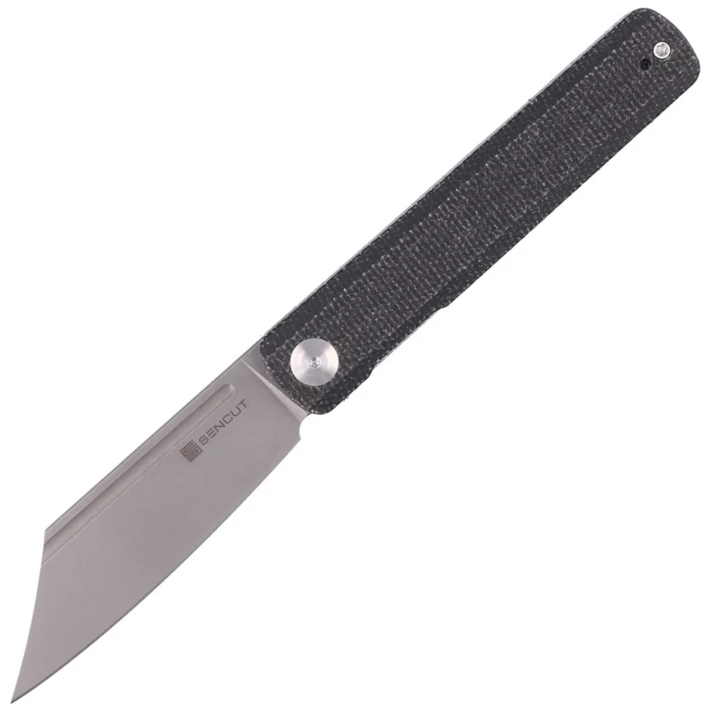 Wyjątkowa oferta Nóż składany Sencut Bronte Black Micarta, Gray Stonewashed 9Cr18MoV (SA08A)