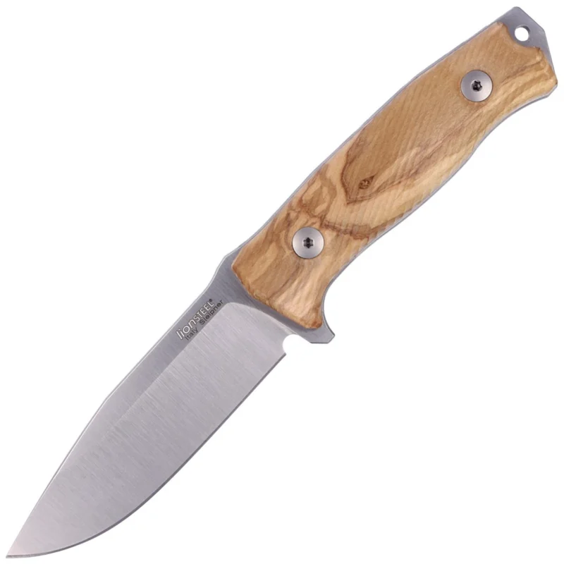 Wysoka jakość Nóż LionSteel G10 M5 Olive Wood, Satin Blade Sleipner (M5 UL)