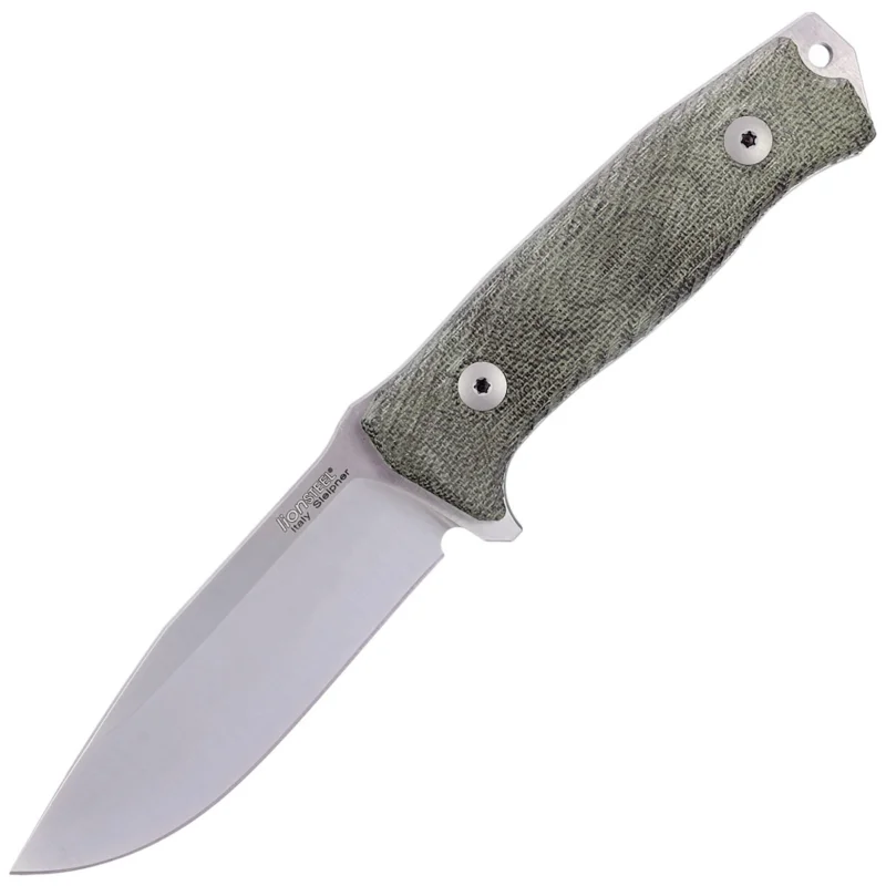 Nóż LionSteel M5 Green Canvas Micarta, Satin Blade Sleipner (M5 CVG) Wybór klientów