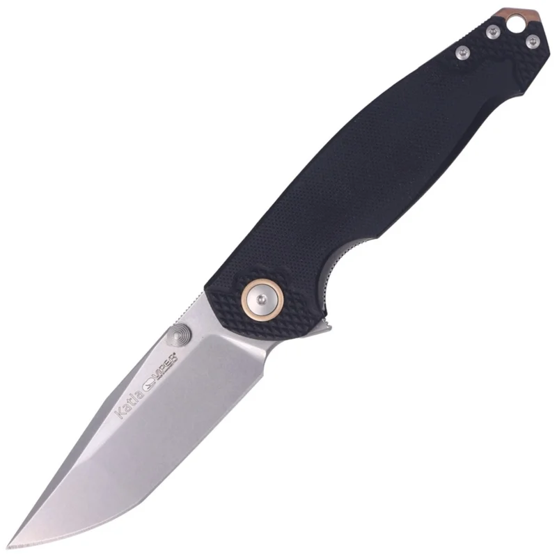 Nóż składany Viper Katla Black G10 3D, Stonewashed M390 by Jesper Voxnæs (V5982GB3D) Ograniczona ilość