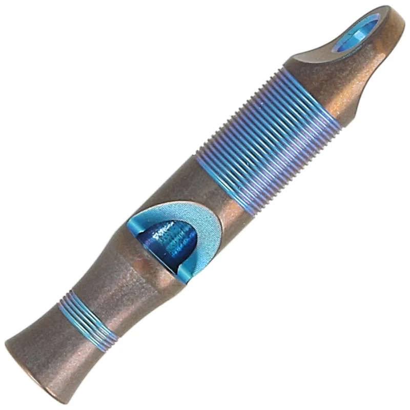 Gwizdek sygnalizacyjny We Knife Blue Titanium z linką Paracord (A-05BP) Ostatnie sztuki