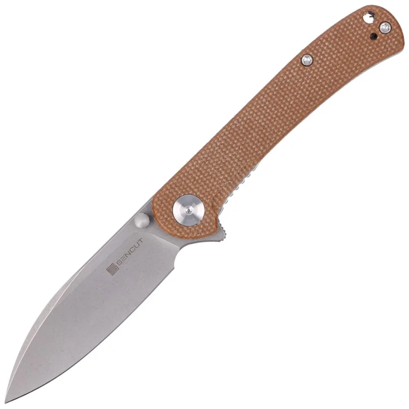 Nóż składany Sencut Scepter Brown Micarta, Stonewashed 9Cr18MoV (SA03D) Kup teraz