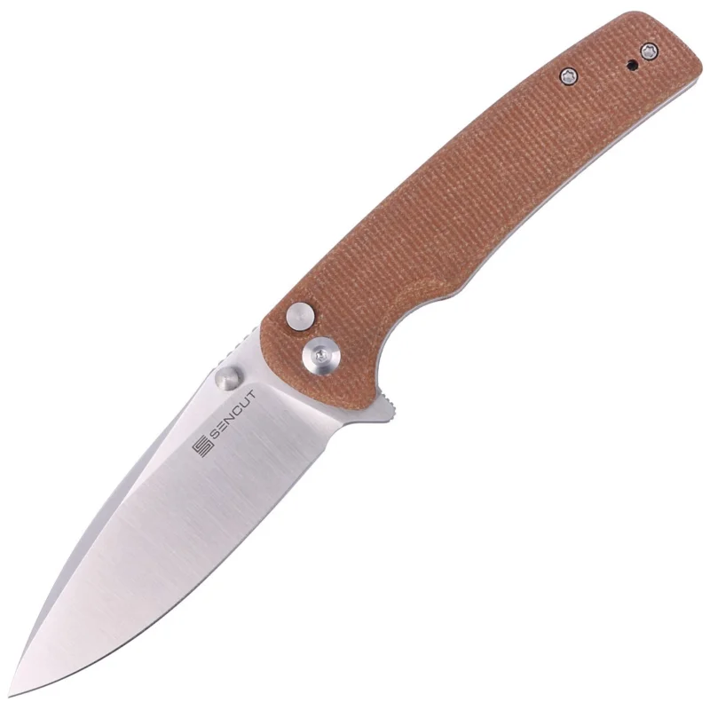 Sencut Knife Sachse Brown Micarta, Satin 9Cr18MoV (S21007-3) Bezpieczne zakupy