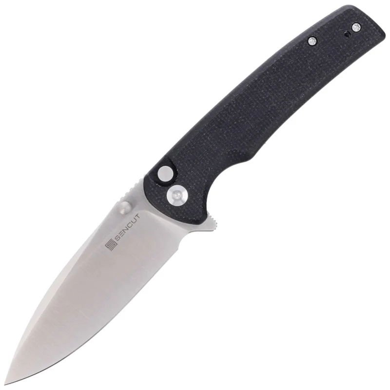 Obniżka ceny Nóż składany Sencut Sachse Black Micarta, Satin 9Cr18MoV (S21007-1)