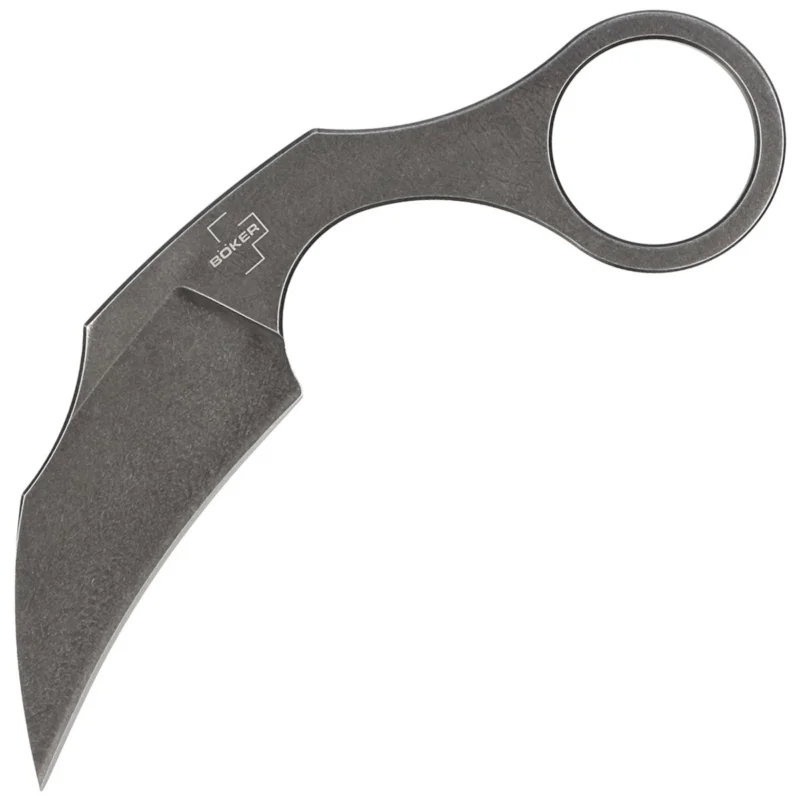 Nóż na szyję Böker Plus Bad Moon Karambit, Black Stonewash D2 by Simon Frömel (02BO078) Super okazja