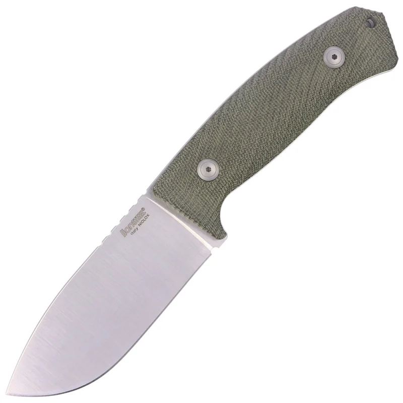 Nóż LionSteel M3 Green Canvas Micarta, Satin Niolox by Michele Pensato (M3 CVG) Bezpieczna płatność