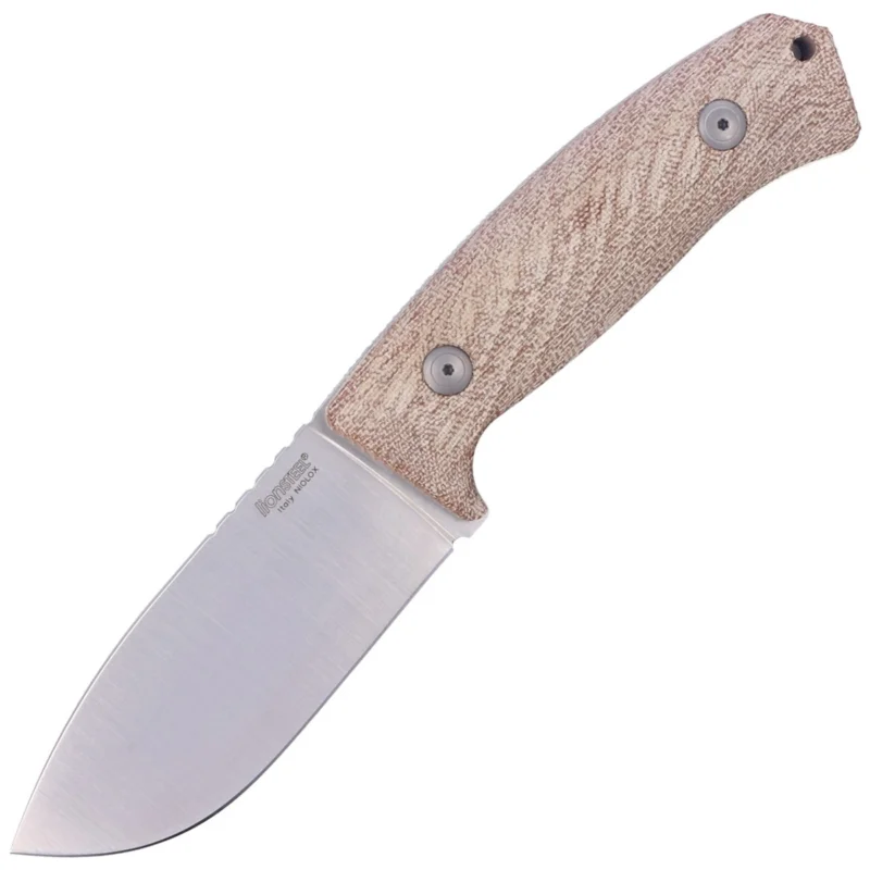 Premium Nóż LionSteel M3 Natural Canvas Micarta, Satin Niolox by Michele Pensato (M3 CVN)