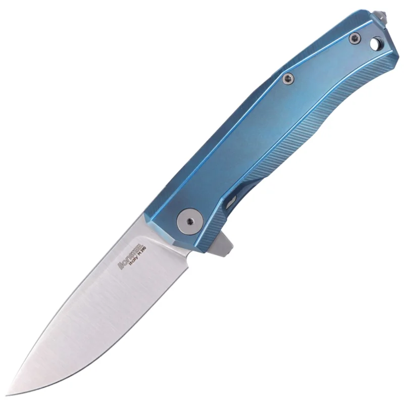 Nóż składany LionSteel Myto Blue Titanium, Satin M390 by Molletta (MT01 BL) Nie przegap
