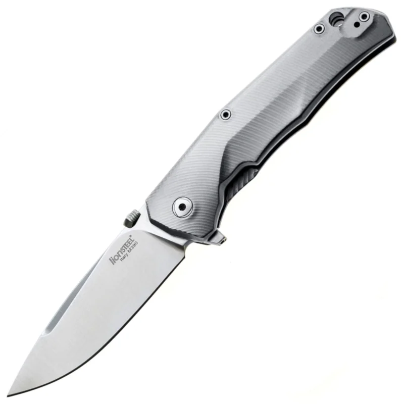 LionSteel T.R.E. Knife Grey Titanium/Blue Ti, Stonewashed M390 by Molletta (TRE BL) Kup teraz