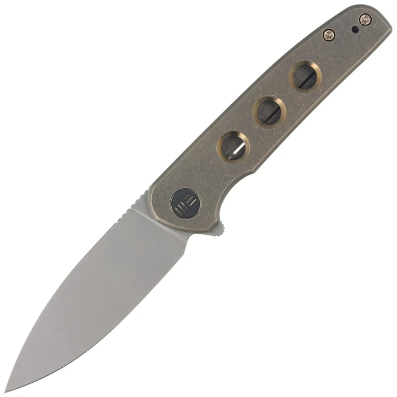 Nóż składany WE Knife Shakan LE No 083/210 Bronze Titanium, Gray Stonewashed CPM 20CV (WE20052B-2) Bezpieczne zakupy