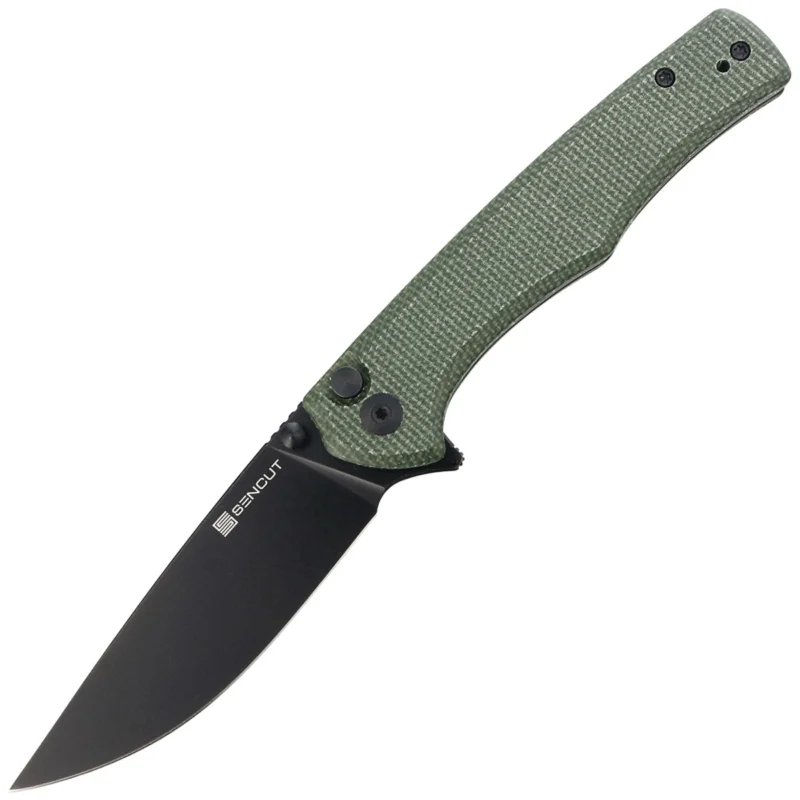 Nóż składany Sencut Crowley Green Micarta, Black Stonewashed D2 (S21012-3) Nie przegap
