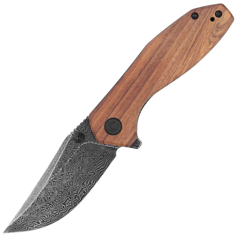 Do wyczerpania zapasów Nóż składany Civivi ODD 22 Cuibourtia Wood, Black Damascus by Tuffknives (C21032-DS1)