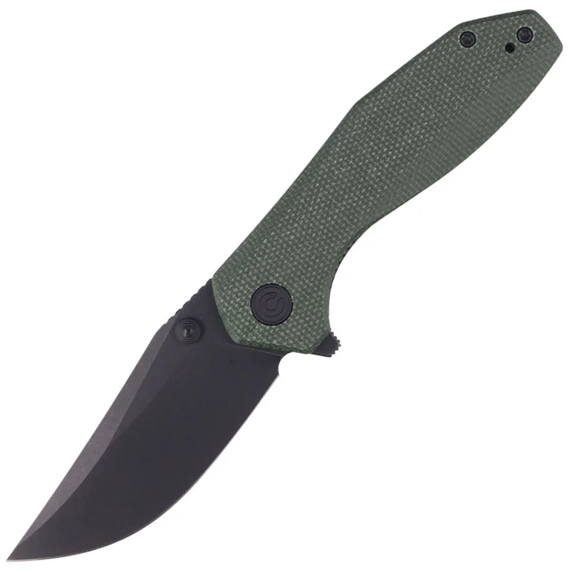 Civivi Knife ODD 22 Green Canvas Micarta, Black Stonewashed 14C28N by Tuffknives (C21032-2) Nie przegap