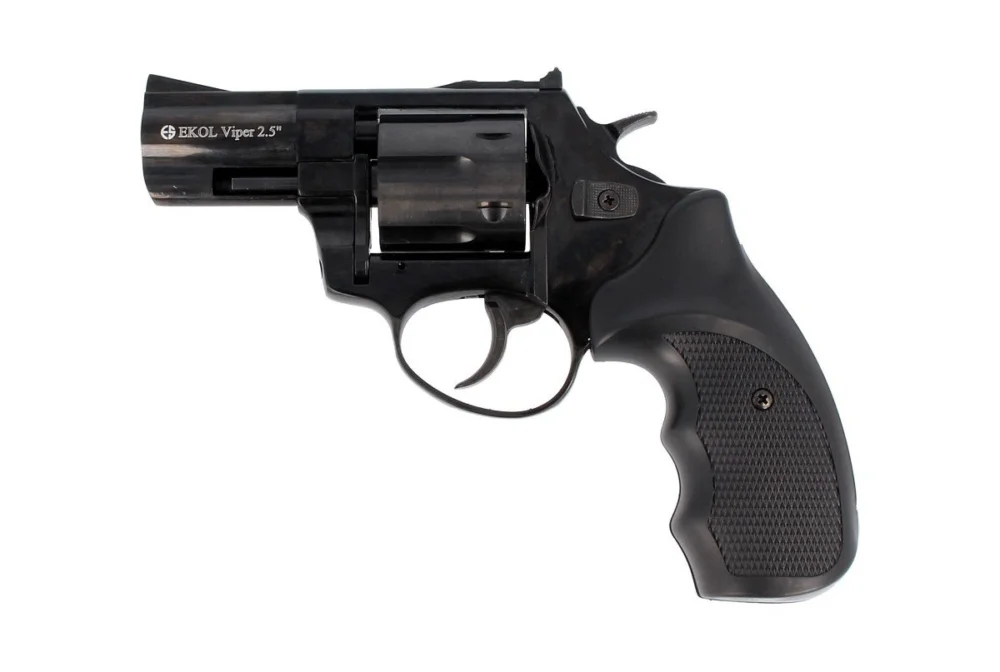 Rewolwer alarmowy BAS Voltran EKOL Viper 2.5'' Black .22 Long Blanc oraz Amunicja PTG Do wyczerpania zapasów