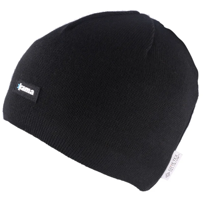 Darmowy zwrot Kama Black, Merino Wool GORE-TEX INFINIUM™ WINDSTOPPER® beanie (AW19-110)