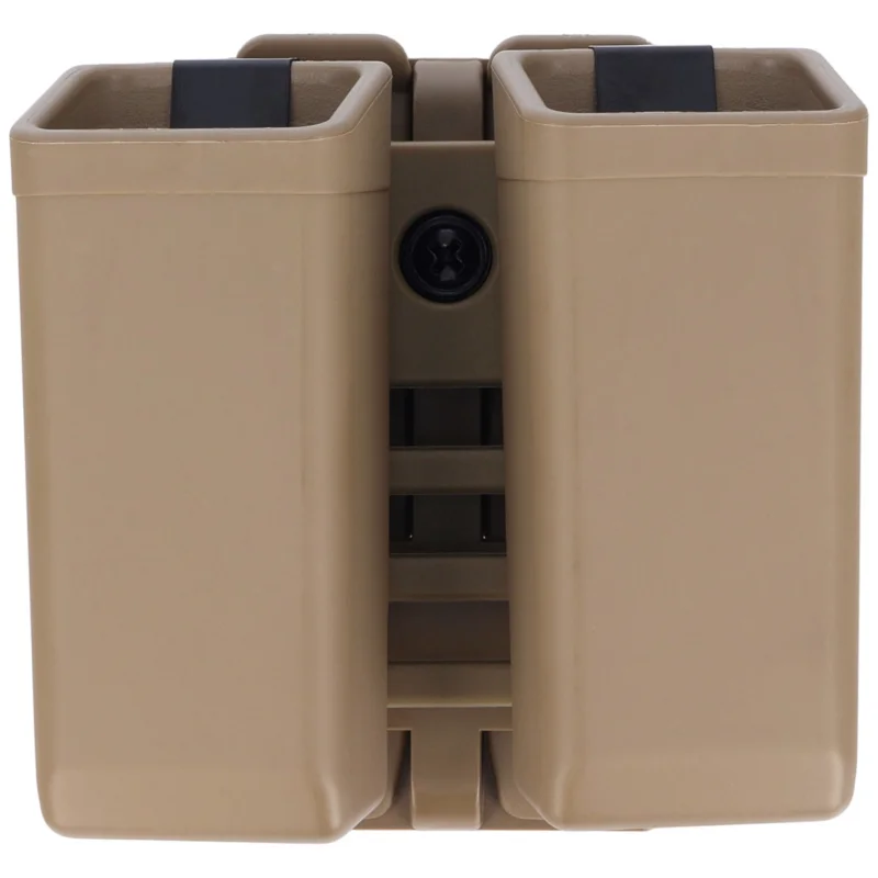 Bezpieczne zakupy Ładownica ESP na dwurzędowe magazynki 9 mm / .40 z mocowaniem UBC-04-2 MOLLE Clip - Khaki (MH-MH-44 KH)