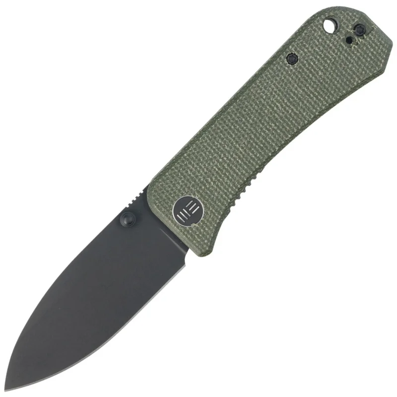Ostatnie sztuki Nóż składany WE Knife Banter Green Micarta, Black Stonewashed CPM S35VN by Ben Petersen (2004J)